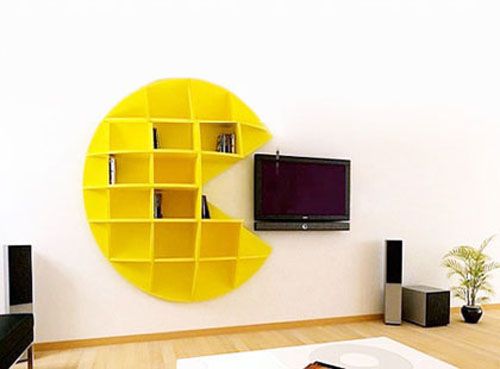 Laser Cut Pacman Shelf Free Vector File