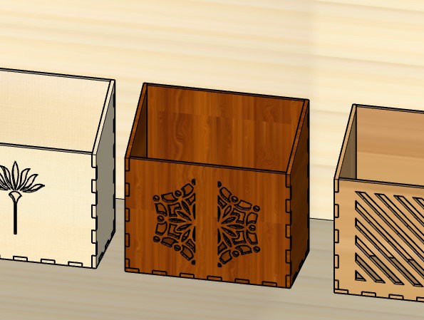 Laser Cut Paper Stand Wooden Pen Pencil Holder 3mm Free Vector File