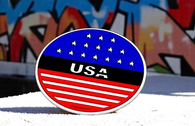 Laser Cut Patriotic Welcome Sign Door Hanger American Flag Free DXF File