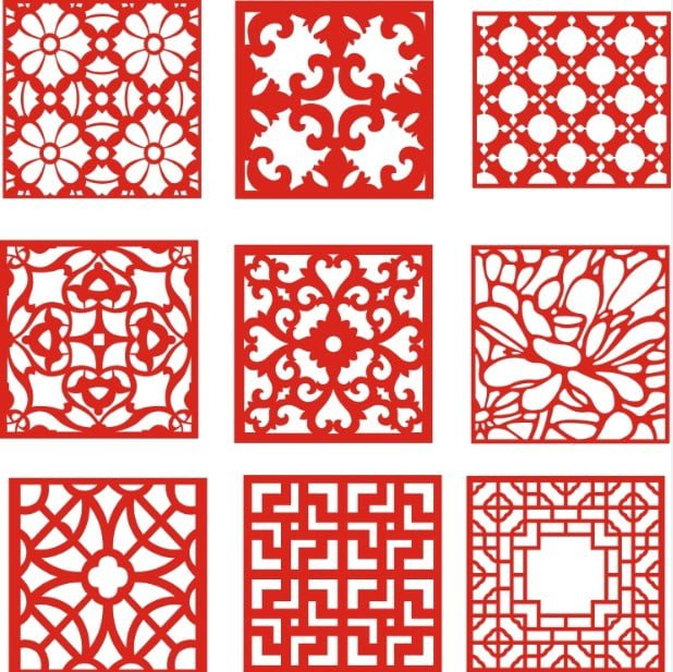 Laser Cut Pattern Screen 111 Free Vector File