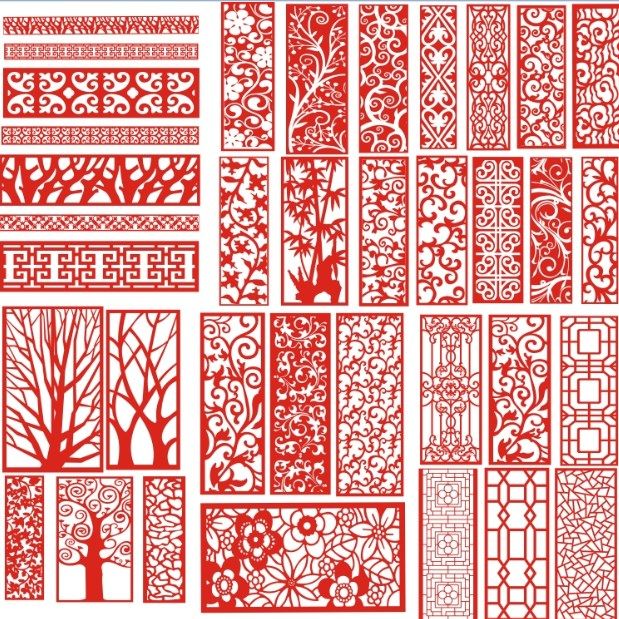 Laser Cut Pattern Screen 113 Free Vector File