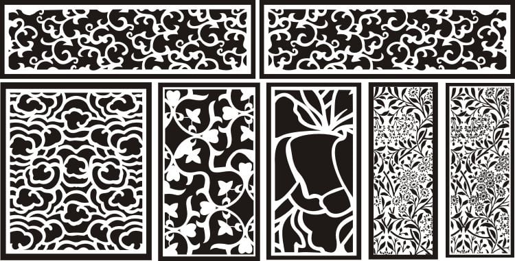 Laser Cut Pattern Screen 116 Free Vector File