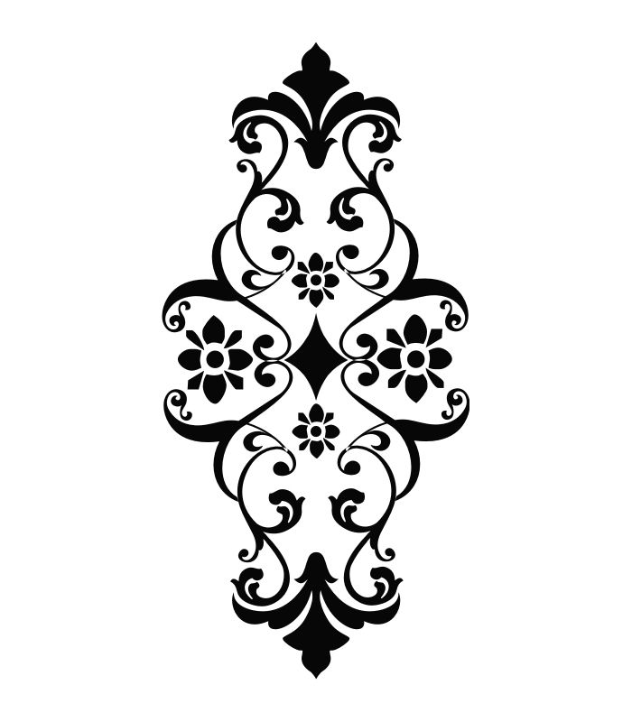 Laser Cut Pattern Stencil Design Free DXF File