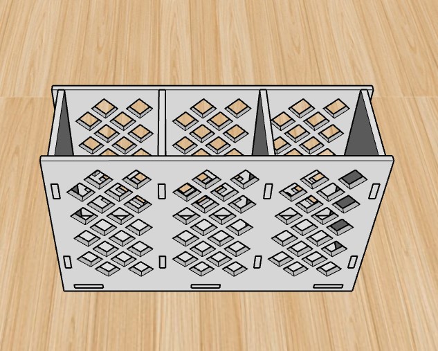 Laser Cut Personalized Pen Pencil Holder Wood Box Free DXF File