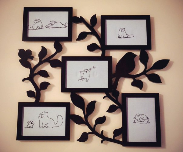 Laser Cut Photo Frame Of A Bird On A Branch Free Vector File