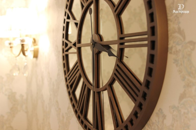 Laser Cut Roman Clock Free Vector File