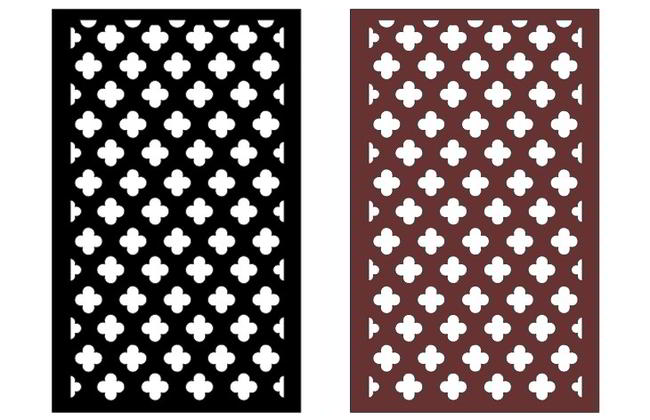 Laser Cut Room Divider Grill Free DXF File