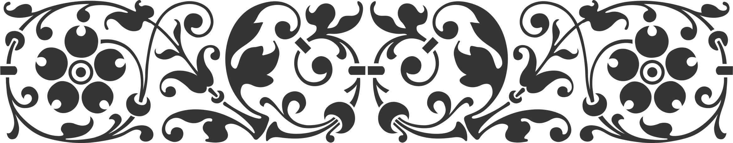 Laser Cut Room Jali Decor Border Design Free DXF File