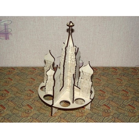 Laser Cut Russia Saint Basil Cathedral Free DXF File