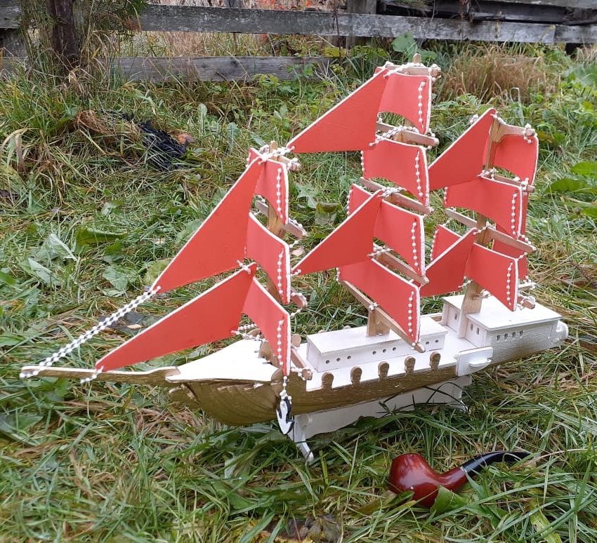 Laser Cut Sailing Ship Wooden Ship Model Free Vector File