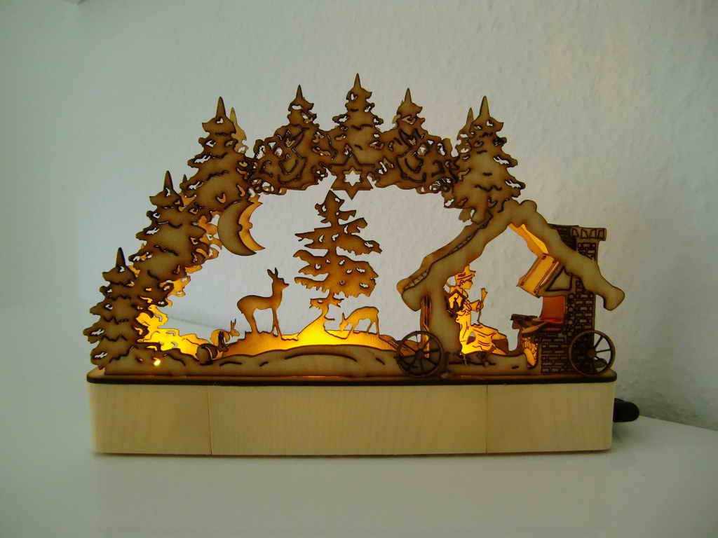 Laser Cut Schwibbogen Schmiede Free Vector File