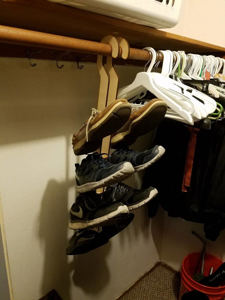 Laser Cut Shoe Rack Free DXF File