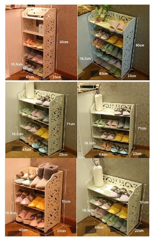 Laser Cut Shoe Shelves Decorative Storage Racks 3d Puzzle Free Vector File