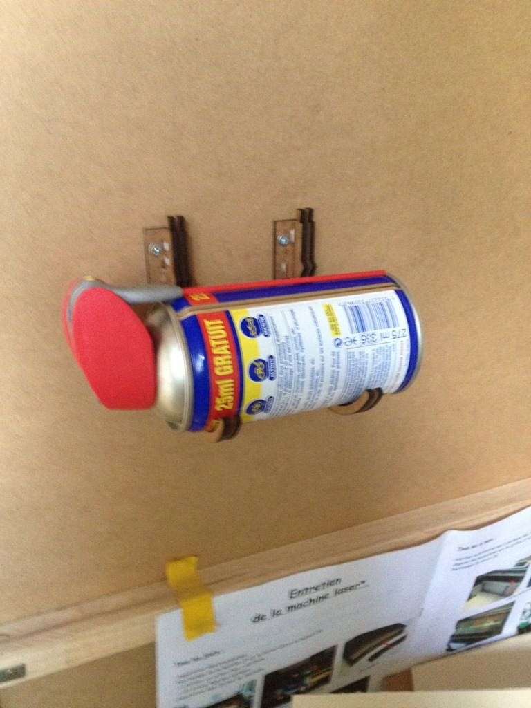 Laser Cut Spray Can Holder 3mm Free Vector File