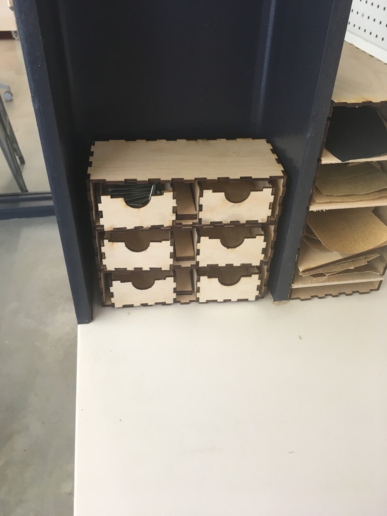 Laser Cut Stackable Box With Drawers Free DXF File