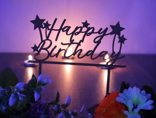 Laser Cut Stars Cake Topper Birthday Party Decor Free Vector File