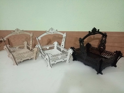 Laser Cut Storage Baskets Free Vector File