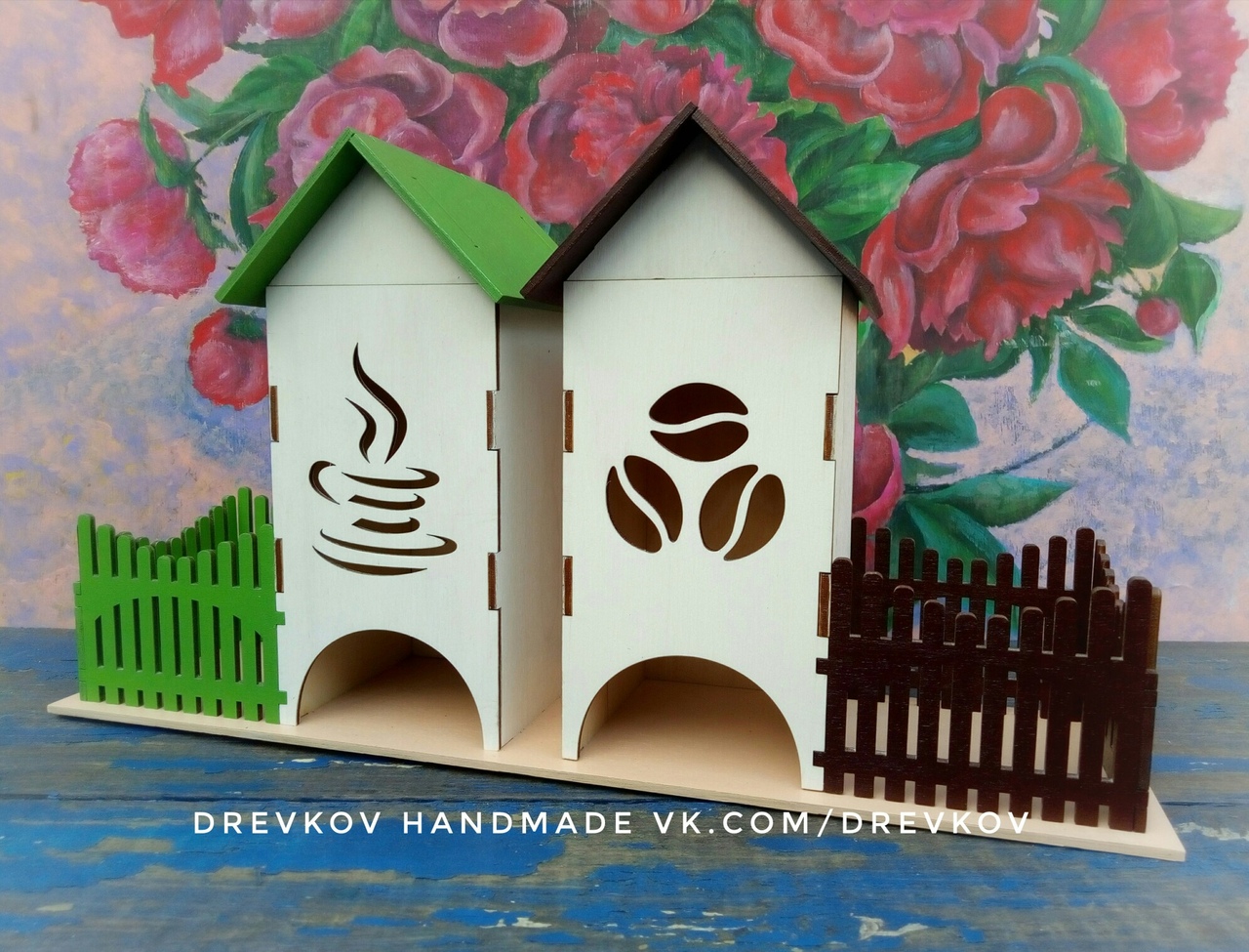 Laser Cut Tea Bag House Template Free DXF File