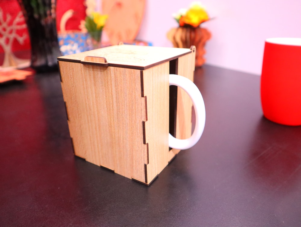 Laser Cut Tea Cup Box Mdf 3mm Free DXF File