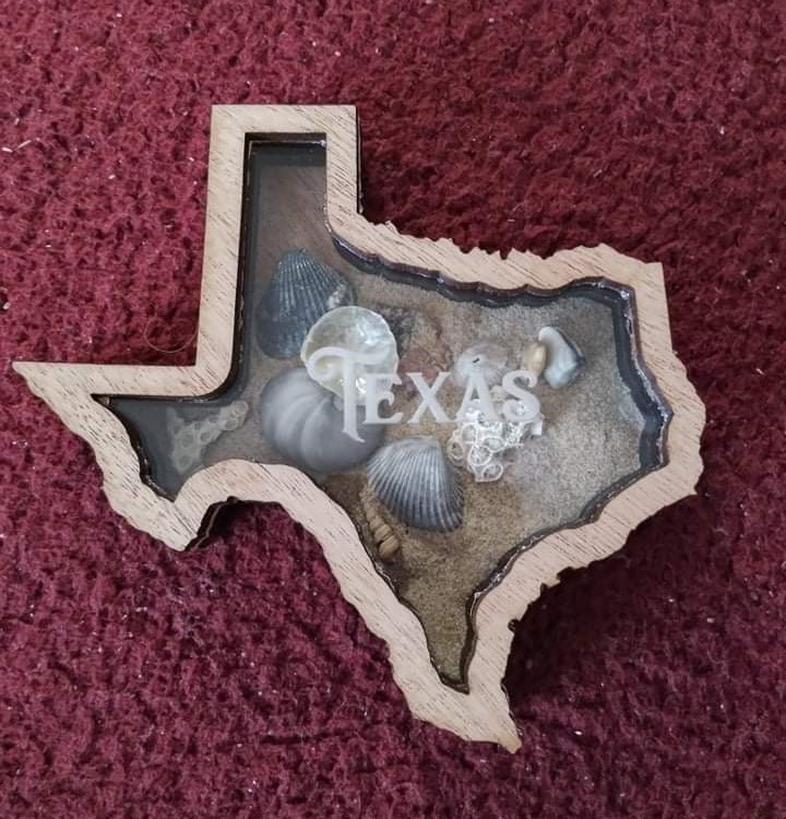 Laser Cut Texas Trinket Box Free Vector File