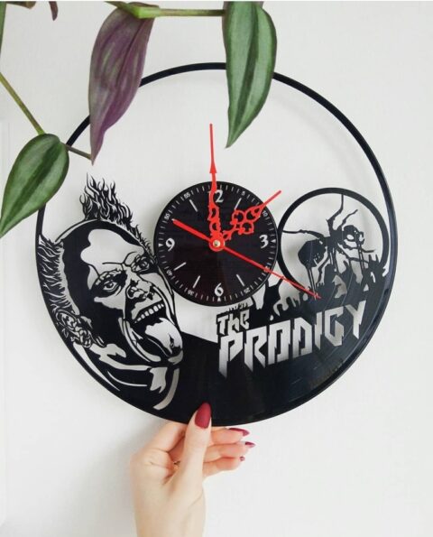 Laser Cut The Prodigy Vinyl Record Wall Clock Free Vector File