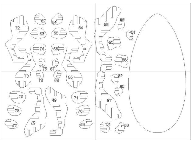 Laser Cut Tiger Bbq 3mm Puzzle 3 Free DXF File