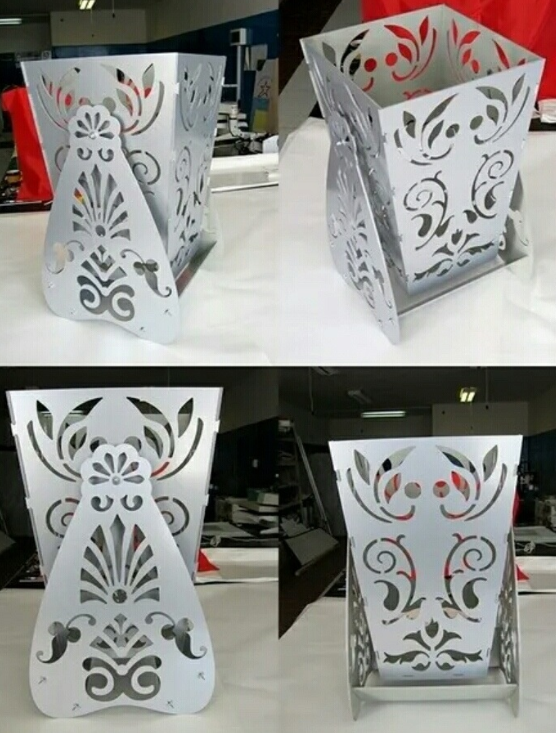 Laser Cut Vase Flower Box Download Free DXF File