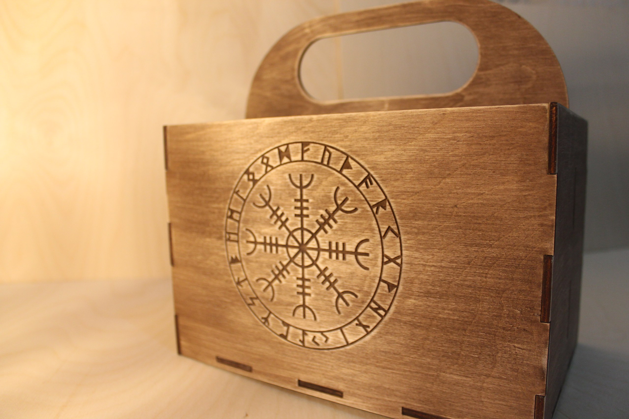 Laser Cut Viking Box Beer Gift Box Beer Caddy Free Vector File