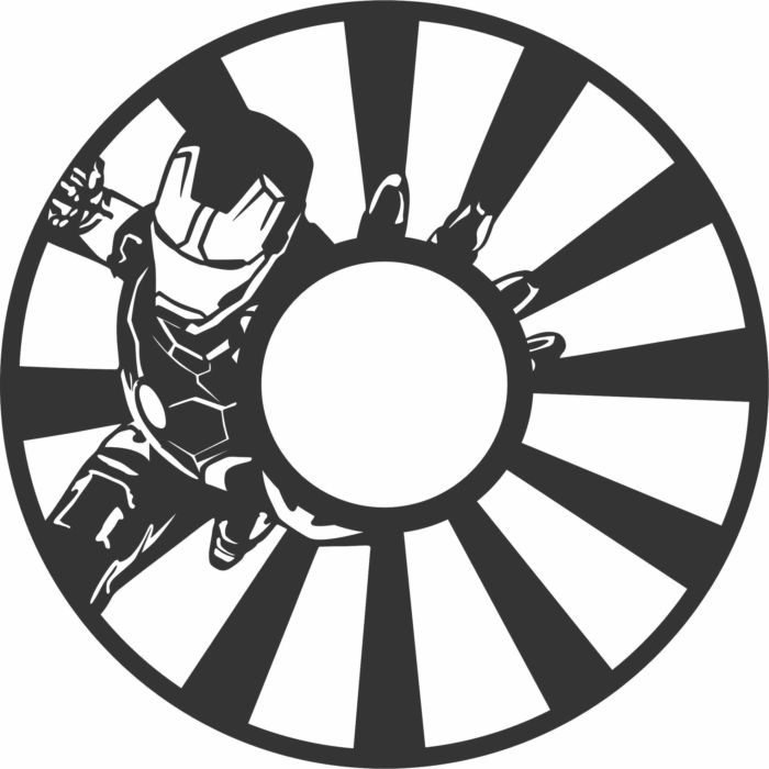 Laser Cut Vinyl Record Ant Man Clock Free Vector File