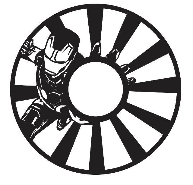 Laser Cut Vinyl Super Hero Wall Clock Free Vector File