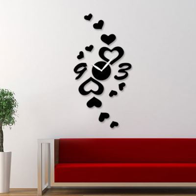 Laser Cut Wall Clock Heart Art Free Vector File