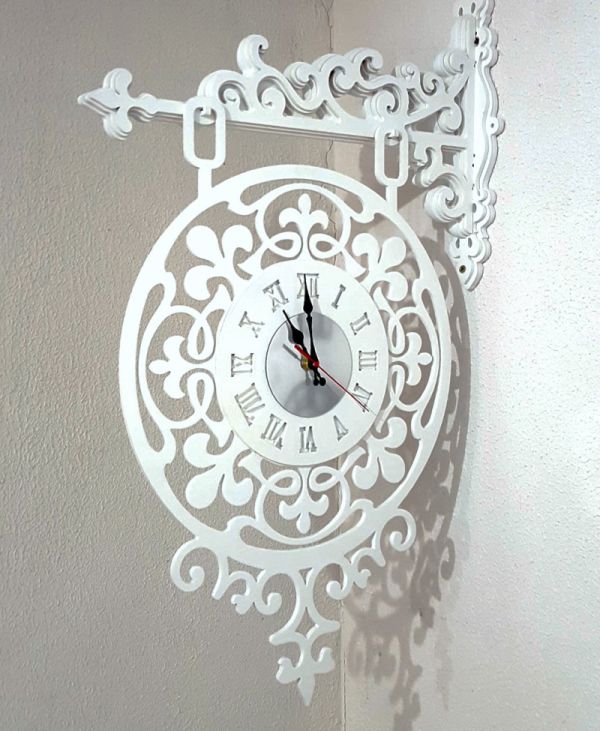 Laser Cut Wall Hanging Clock Template Drawings Free Vector File