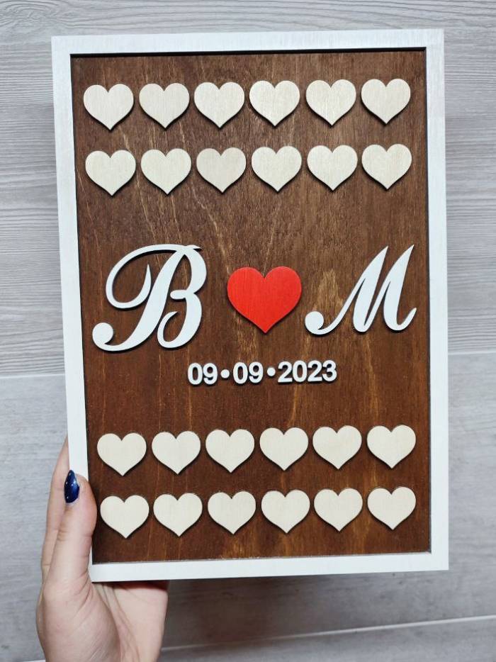 Laser Cut Wedding Heart Frame Free Vector File