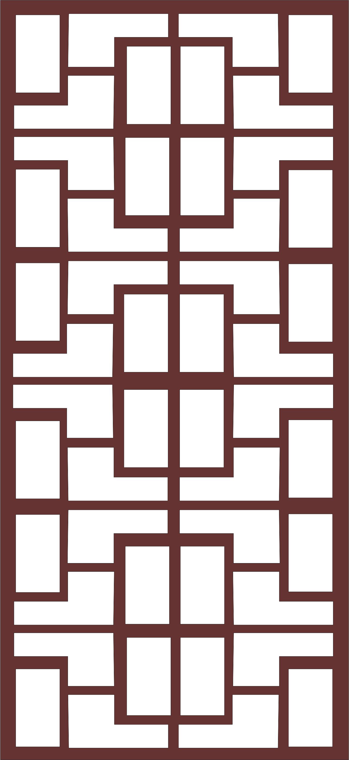 Laser Cut Window Jali Floral Seamless Pattern Free DXF File