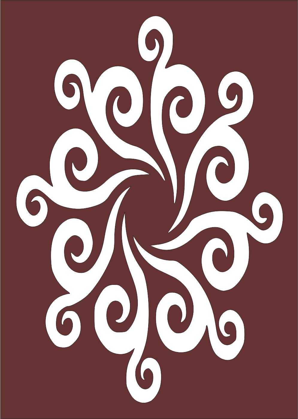 Laser Cut Window Lattice Floral Seamless Panel Free DXF File