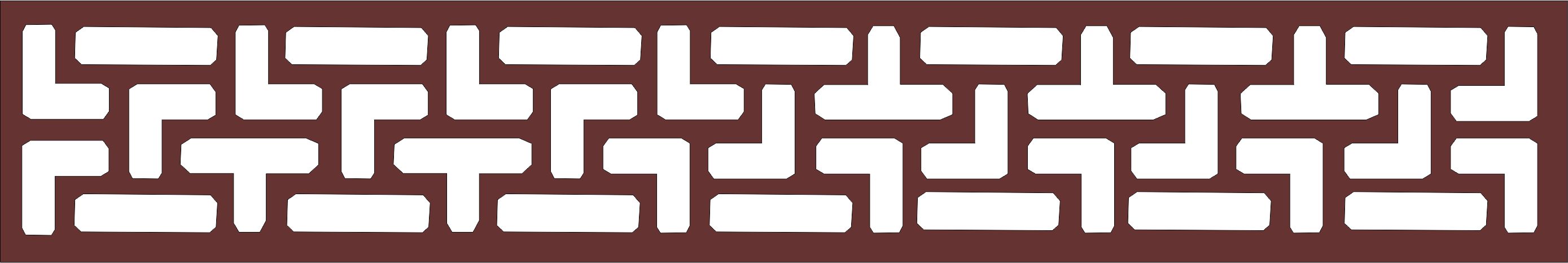 Laser Cut Window Seamless Jali Panel Free DXF File