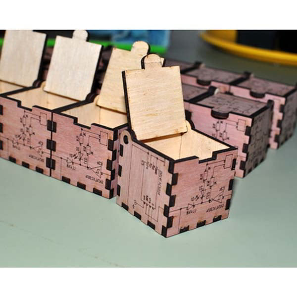 Laser Cut Wood Small Box Plywood 3mm Mini Box Free Vector File