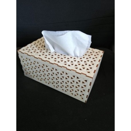 Laser Cut Wood Tissue Box Template Free DXF File