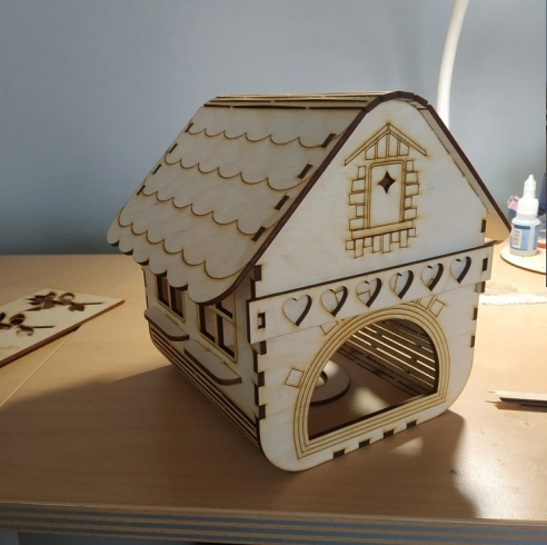Laser Cut Wooden Bird Cage Decorative Bird House Free Vector File