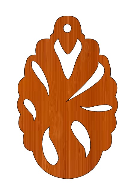 Laser Cut Wooden Decorative Locket Free Vector File