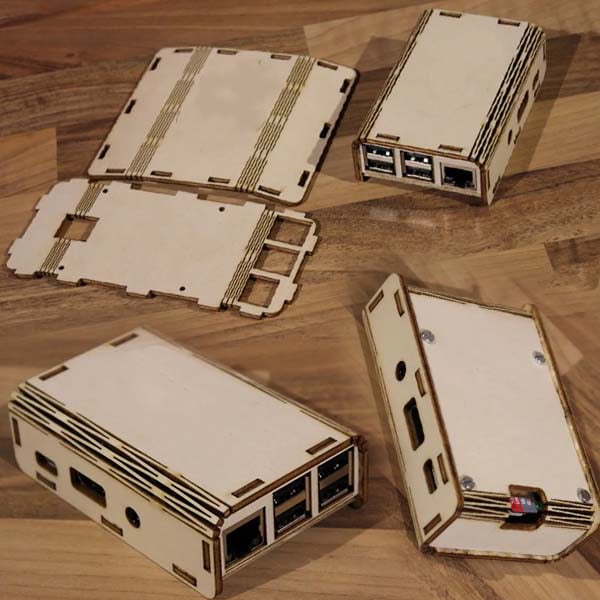 Laser Cut Wooden Electronic Case Box Wooden Case Plywood Box Free DXF File