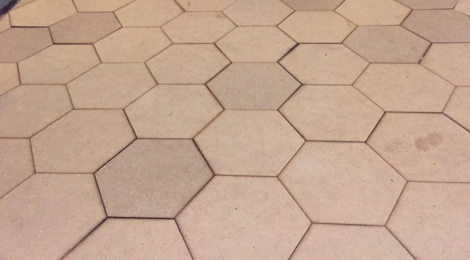 Laser Cut Wooden Honeycomb Floor Free Vector File