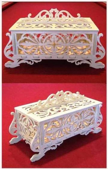 Laser Cut Wooden Jewelry Box Free DXF File