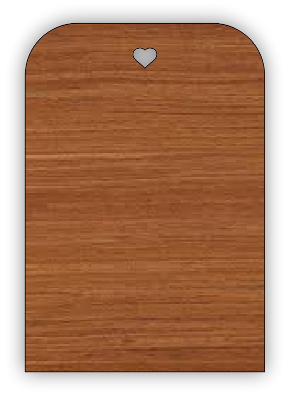 Laser Cut Wooden Label Personalized Luggage Tag Bag Tag Free Vector File