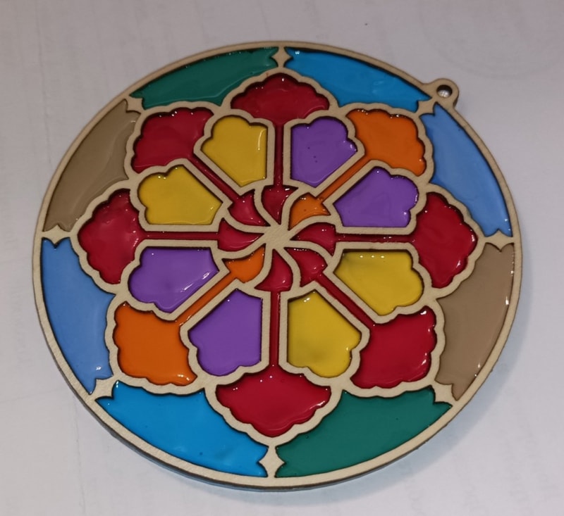 Laser Cut Wooden Mandala Decor Free DXF File