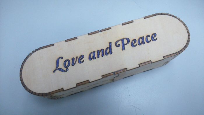 Laser Cut Wooden Pencil Box 3mm Free DXF File