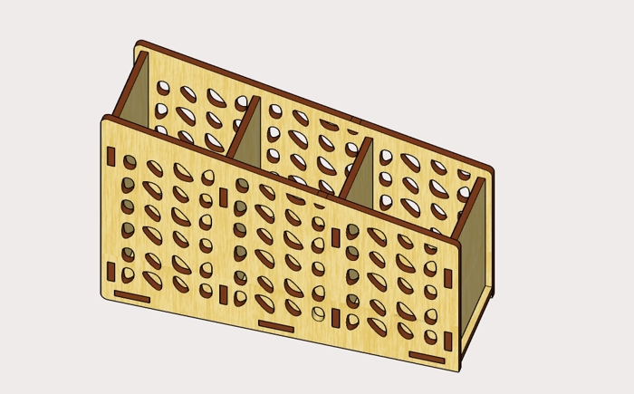 Laser Cut Wooden Pencil Holder Pen Holder Pattern Free Vector File