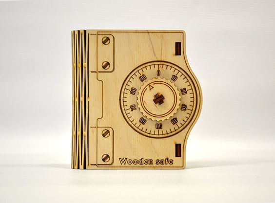 Laser Cut Wooden Safe Case Free DXF File