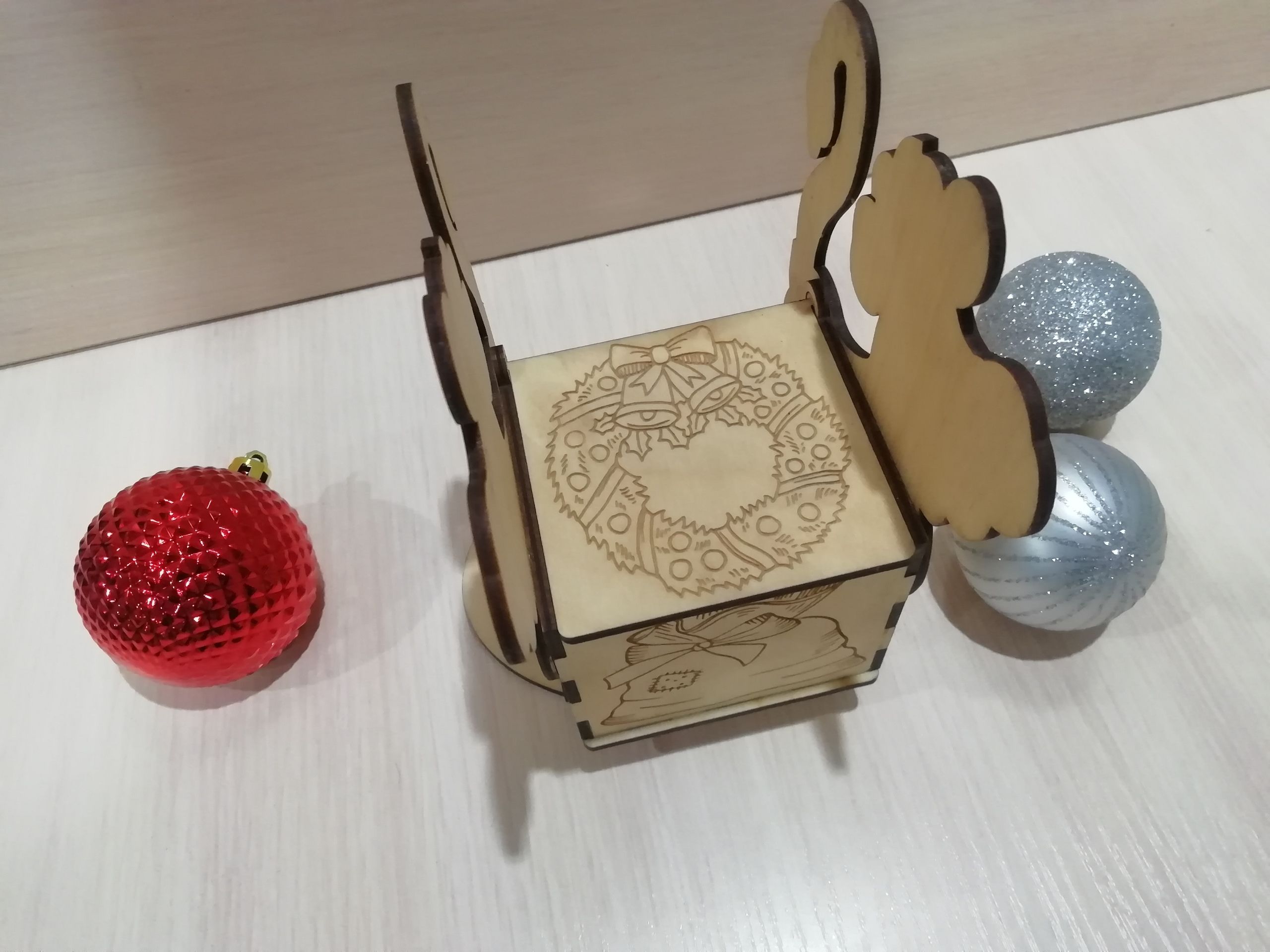 Laser Cut Wooden Tea Bag Storage Box Tea Bag Organizer 3mm Free Vector File
