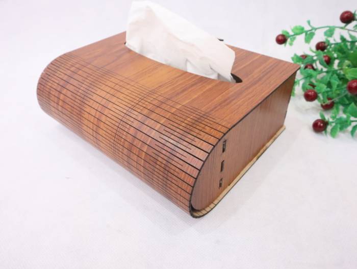 Laser Cut Wooden Tissue Box Mdf 3mm Free Vector File